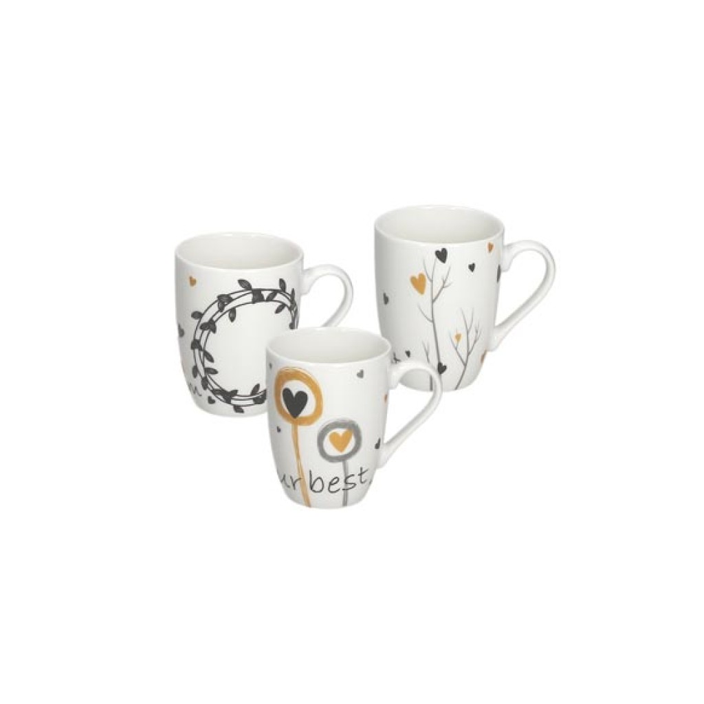 MUG NEW BONE CHINA DECORAD33 CL - GOLDY